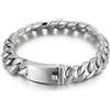 Wycian Regalo Laurea Uomo, Bracciale Uomo Argento Rigido Acciaio Inossidabile Simplicité Gioielli Regalo