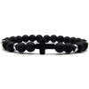 KARDINAL WEIST crocifisso - croce onice bracciale - FEDE - AMORE - SPERANZA - rosario, bracciale di preghiera - №1 (S, argento)