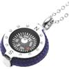 amorili Collana con bussola ciondolo in acciaio (azzurro)