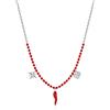Brosway Collana Donna, Collana in Acciaio e Cristalli con Simbolo Cornetto/quadrifoglio | Collezione Chant - BAH59