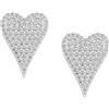 Amen Orecchini da donna di Amen della collezione Amore. Orecchini in argento 925 con zirconi bianchi rodiato. Dimensioni: 1,2 x 1,8 cm. La referenza è EHLUBBZ
