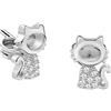 BLUESPIRIT Minimal Orecchini Donna in Argento 925, Zirconi - P.25O801000100