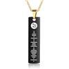 Wamantic Collana personalizzata Spotify Scan Code Music Collana personalizzata con ciondolo a barra per donne uomini nome inciso collana in acciaio inossidabile regalo gioielli, Acciaio inossidabile