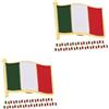 Writwaa 2 Set Spille Bandiera Italiana in Ferro Multiuso 2X1 9X2 Cm Decorazione Elegante Per Uomo Donna Accessori Da Bavero