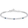 Morellato Bracciale Donna in Argento 925‰, Zirconi, Collezione Tesori, Tennis - SAIW137