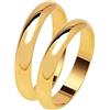 BLUSUPERSHOP 1 FEDE FEDINA 5 GRAMMI CIRCA COLORE ORO IN ARGENTO 925 anello matrimoniale personalizzato col tuo nome E DATA INCISI ALL INTERNO e misura DA 10 A 29 IN OMAGGIO PORTACHIAVI