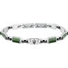Maserati Bracciale Uomo in Acciaio, Ceramica, Collezione CERAMIC, Tridente, Idee Regalo Uomo