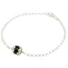 Generico Bracciale sardo portafortuna su coccu onice nero argento 925 coppette filigrana (17)