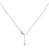 TRUSSARDI T-Logo Collana Donna in Acciaio, Zirconi - TJAXC08
