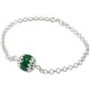 Generico Bracciale sardo portafortuna su coccu giada verde argento 925 (17)