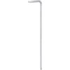 QUARKZMAN Chiave Esagonale Brugola Testa Sferica 3mm Metriche Braccio Extra Lungo Forma L Strumento Riparazione Acciaio al Cromo Vanadio per Riparazioni Domestiche, Tono Argento