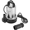 CHIMHOON Pompa sommergibile da 12 V, pompa fecale, pompa per acqua sporca, profondità di immersione 0,5 - 8 m, 6000 l/h, pompa per acqua sporca, in acciaio inox
