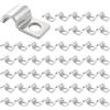 SoeUyd 50 Pezzi Fascette Stringitubo di Fissaggio, Piccola Morsetti per Tubi, Clip Fermacavi in Acciaio Ø 8 Mm, Adatti per Fissare, Posizionare e Organizzare Vari Tipi di Tubazioni