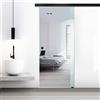 Aqua Roy The Shower BOSS Black Porta Scorrevole in vetro 95x215 cm (60/85/95 cm) 8 mm, vetro Transparente, kit hardware complete nero opaco (95x215 cm)