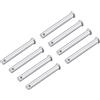 Generic XYWHPGV Perni con cerniera a foro singolo - 10 mm x 80 mm perno a cerniera in acciaio massiccio placcato in zinco a testa piatta 8 pezzi(1385e 509ae c69e8 e10e6 045b9 5d256