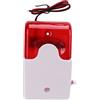 KIMISS Allarme Sonoro Luminoso Flash High Decibel Dispositivo di Avviso di Sicurezza Resistente Agli Urti Regolabile Allarme Luminoso Sonoro (12V)