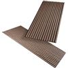 HAGEFOL® - Pannelli acustici in legno, 2 pezzi, 120 x 60 cm, colore noce, pannelli da parete in legno, parete lamellare 3D in legno impiallacciato su feltro acustico, 1200 x 600 mm