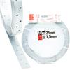 Lun Fix Nastro forato acciaio zincato 10m, larghezza 25mm, spessore 1,5mm, lamiera zincata per legno fai da te, staffe angolari, pannelli legno, squadrette metallo, staffa angolare, chiodi Lun Fix