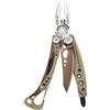 Leatherman Skeletool CX - Multiutensile 7-in-1 per il Campeggio e la Sopravvivenza - Acciaio Inossidabile, Beige Sabbia