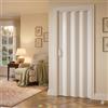 Generico Porta a Interna Soffietto in PVC, Misura 84 x 215 cm, Riducibile e Reversibile, Spessore 6 mm, Senza Serratura con Chiusura Maniglia Magnetica, Prodotto già assemblato; MADE IN ITALY (Bianco)