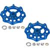 M METERXITY 2-Set Manopola Rubinetto Esterno, 8x8mm Foro Quadrato Stelo Verniciato Ghisa Con Viti, Dadi E Rondella Alluminio Per Cortile/Bagno, Sostituzione Leva Rubinetto [Blu]