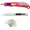 HJYZY 2 utensili da taglio in plexiglass rosso, coltello multiuso in PVC acrilico bordo plastica plexiglass gancio coltello coltello da taglio con 10 lame di ricambio