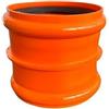 Generico Manicotto Femmina-Femmina in PVC (colore Arancio) con Guarnizione (Ø 100 mm)