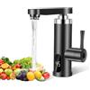 Strixorn Rubinetto da 3300 W con scaldacqua istantaneo, rubinetto elettrico per riscaldamento rapido, rubinetto istantaneo, adatto per cucina e bagno