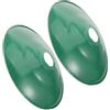 Cabilock 2 Pezzi Paralume in Smalto Verde Rotondo per Lampada E27 | Copertura per Luce Esterna e Officina, Foro Diametro 45mm, Stile Industriale Retrò