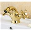 BONOOL Rubinetto per Bidet in Oro Con Doppio Manico Dorato - Ottone Antico per Bagno Vita Interessante