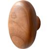 BHFZIAP Gancio appendiabiti da parete in legno, pomello decorativo per armadio, cappello, sciarpa, asciugamano, 6 x 4,2 x 4 cm, ovale