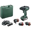 Bosch Trapano Battente-Avvitatore a Batteria AdvancedImpact 18, 1 Batteria, Sistema a 18 V, con Accessori, in Scatola di Cartone
