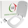 HYDRO HOME Copriwater Ideal Standard Aero Come Originale, Tavoletta Wc In Legno Rivestito In Poliestere Con Cerniere Fisse,Asse Wc MADE IN ITALY (BIANCO I.S.)