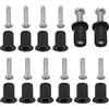 ZZLZX - Dado in gomma M5, 12 set M5 in neoprene, con vite Pozi in acciaio inox da 25 mm