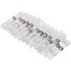 Mintice 100 X sigillo di saldatura termoretraibile elettrico culo connettori terminali a filo impermeabile Saldanti Saldare auto isolato giunzioni crimper elettrico kit bianca 26-24 AWG valutare