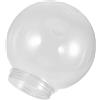 ULDIGI Paralume Lampadario Sferico in Acrilico Trasparente per Sostituzione delle Luci del Globo, Resistente e Facile da Installare, per Illuminazione Esterna e Decorazione del Giardino