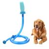 Generic Testa in silicone Pet Bathing Water Home Outdoor Dog Wash Tubo con connettore Soffione doccia Lavandino Attacco Morbido No Spray Beccuccio 2 sezioni Design flessibile Facile da installare