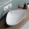 doporro Lavabo da Appoggio 59x39x13cm, Lavandino Bagno in Ceramica Nano Rivestimenti Brüssel215