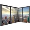 murando PREMIUM Carta da parati New York 550x250 cm Fotomurali in TNT Murale alla moda Decorazione da Muro XXL Poster Gigante Design Carta per pareti Citta City Panorama Finestra NYC c-A-0046-a-a