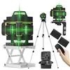 Weytoll Livella laser Autolivellante con Treppiede, Livella Laser 4x360° a 16 Linee, IP54 Antipolvere e Impermeabile, Telecomando, 2 * 3000mAh Batterie, Raggio di Lavoro 25M