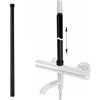 Rea - Prolunga Per Set Vasca/Doccia Black 60cm Tubo Per Braccio Di Prolunga Per Soffione Doccia (Nero Opaco) 2,2 X 2,2 X 61,5 cm