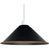 Generic Homin Paralume retrò vintage cono in metallo paralume facile da installare paralume industriale 4 cm E27 foro per appendere per cucina soggiorno bar corridoio (Linea oro nero)