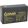 LONG Batteria al piombo acido, 12 V, 6 Ah, F2 Highrate (WP1224 W)
