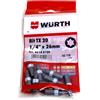 Wuerth Würth 10 viti TX20 da 1/4 x 26 mm, TX 20 C, 6,3, 06143120