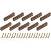 QUARKZMAN 12pz Maniglie per Cassetti in Legno con Viti Set 96mm/3,78 Foro Spaziatura Mobili Comò con Armadi Legno Noce Nera