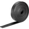 METALLIXITY Strisce di Gomma Solid (2000mm L x 30mm L x 5mm T) 1 Pezzo, Rotoli di Fogli Gomma Neoprene - per Guarnizioni Tenuta Fai Da Te Riduzione Vibrazioni Tappetino, Nero