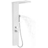 JOIEYOU Pannello doccia in acciaio inox spazzolato, per doccia e bagno (bianco)