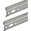 Gedotec Appendiabiti in acciaio zincato H10323-2 pezzi da avvitare Lunghezza: 65,7 x 2,6 cm - per mobili - in metallo - Supporto stabile per armadi