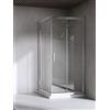 Yellowshop | Box Cabina Doccia Bagno Quadrato, Dimensioni: 90X90 cm, Cristallo 6mm : Trasparente