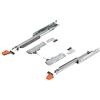Gedotec Guide per cassetti ad estrazione totale Gedotec con ammortizzazione Blumotion | 1 set Blum Movento 760H 4200S | Portata: 40 kg - 420 mm | Tip-On - Push-to-Open - Set completo | Guida per cassetti in